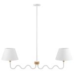 Sunlit Squiggle 2-Arm Pendant Light - Image 6