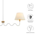 Sunlit Squiggle 2-Arm Pendant Light - Image 5