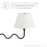 Sunlit Squiggle 2-Arm Pendant Light - Image 20