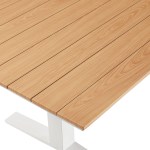 Gavelston 91" Outdoor Patio Aluminum Dining Table - Image 22