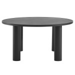 Nautica Outdoor Patio 60" Round Aluminum Dining Table - Image 2