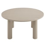 Nautica Outdoor Patio 60" Round Aluminum Dining Table - Image 18