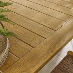 Parkland 76" Outdoor Patio Aluminum Dining Table - Image 9