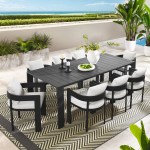 Tahoe 9-Piece Outdoor Patio Aluminum Dining Set - Image 52