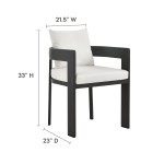 Tahoe 5-Piece Outdoor Patio Aluminum Dining Set - Image 46