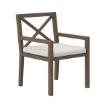 Northlake Outdoor Patio Teak Dining Armchair - Image 2