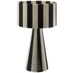 Renae Handwoven Cotton Thread Striped Table Lamp - Image 2
