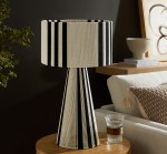 Gia Handwoven Cotton Thread Striped or Plain Table Lamp - Image 27
