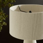 Gia Handwoven Cotton Thread Striped or Plain Table Lamp - Image 46