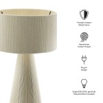 Gia Handwoven Cotton Thread Striped or Plain Table Lamp - Image 39