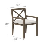 Northlake 9-Piece Outdoor Patio Teak Wood Dining Set - Image 4