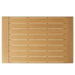 Lirienne Outdoor Patio Aluminum Faux Wood Coffee Table - Image 7