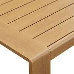 Lirienne Outdoor Patio Aluminum Faux Wood Coffee Table - Image 8