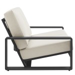 Lirienne Outdoor Patio Aluminum Loveseat - Image 5