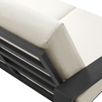 Lirienne Outdoor Patio Aluminum Loveseat - Image 8