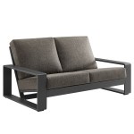 Lirienne Outdoor Patio Aluminum Loveseat - Image 37