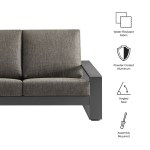 Lirienne Outdoor Patio Aluminum Loveseat - Image 38