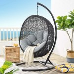 Encase Swing Outdoor Patio Lounge Chair - Image 22