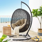 Encase Swing Outdoor Patio Lounge Chair - Image 38