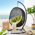 Encase Swing Outdoor Patio Lounge Chair - Image 86