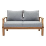 Marina Outdoor Patio Teak Loveseat - Image 4