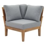 Marina Outdoor Patio Teak Corner Sofa - Image 7