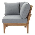Marina Outdoor Patio Teak Corner Sofa - Image 4