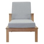 Marina Outdoor Patio Teak Single Chaise - Image 5