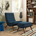 Ramp Upholstered Fabric Lounge Chair Set - Image 5