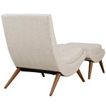 Ramp Upholstered Fabric Lounge Chair Set - Image 12