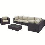 Convene 7 Piece Outdoor Patio Sectional Set - Image 7