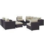 Convene 10 Piece Outdoor Patio Sectional Set - Image 8