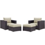 Convene 4 Piece Outdoor Patio Sectional Set - Image 6