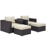 Convene 4 Piece Outdoor Patio Sectional Set - Image 5