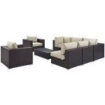 Convene 8 Piece Outdoor Patio Sectional Set - Image 7
