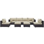 Convene 8 Piece Outdoor Patio Sectional Set - Image 5