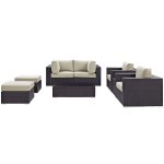Convene 8 Piece Outdoor Patio Sectional Set - Image 8