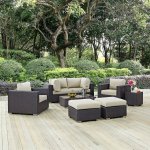 Convene 8 Piece Outdoor Patio Sectional Set - Image 2