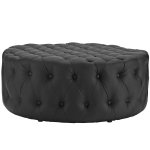 Amour Upholstered Vinyl Ottoman - Image 3
