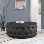 Amour Upholstered Vinyl Ottoman - Image 5