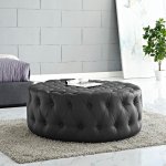 Amour Upholstered Vinyl Ottoman - Image 6