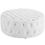 Amour Upholstered Vinyl Ottoman - Image 7