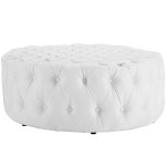 Amour Upholstered Vinyl Ottoman - Image 8