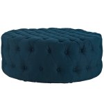 Amour Upholstered Fabric Ottoman - Image 3