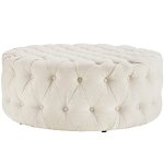 Amour Upholstered Fabric Ottoman - Image 8