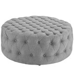 Amour Upholstered Fabric Ottoman - Image 17