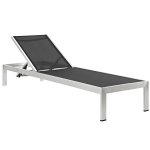 Shore Outdoor Patio Aluminum Mesh Chaise - Image 4