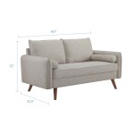 Revive Upholstered Fabric Loveseat - Image 11