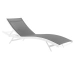Glimpse Outdoor Patio Mesh Chaise Lounge Chair - Image 7