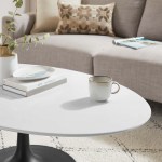 Lippa 48" Oval Wood Coffee Table - Image 8